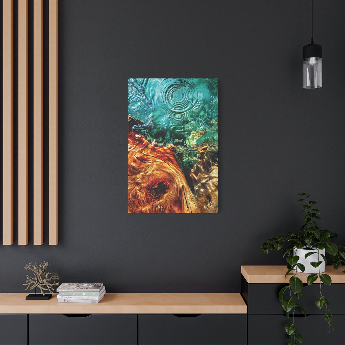 "Ringwell – Memory of the Tidal Wood", Fine Art Matte Canvas, Stretched, 1.25"