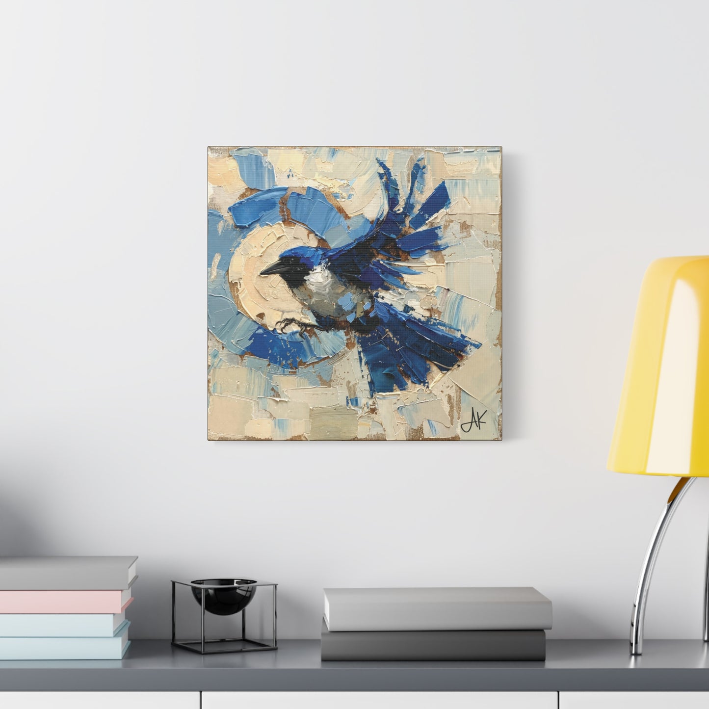 "Liberty Blue Bird", Fine Art Matte Canvas, Stretched, 1.25"