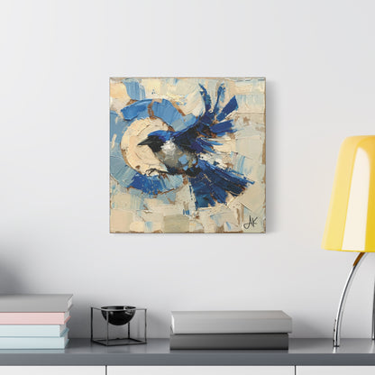 "Liberty Blue Bird", Fine Art Matte Canvas, Stretched, 1.25"