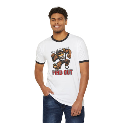 "Find Out" Unisex Cotton Ringer T-Shirt