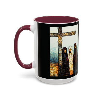"At-the-Foot of the Cross - John 19:25", Colorful Mugs (11oz & 15oz)