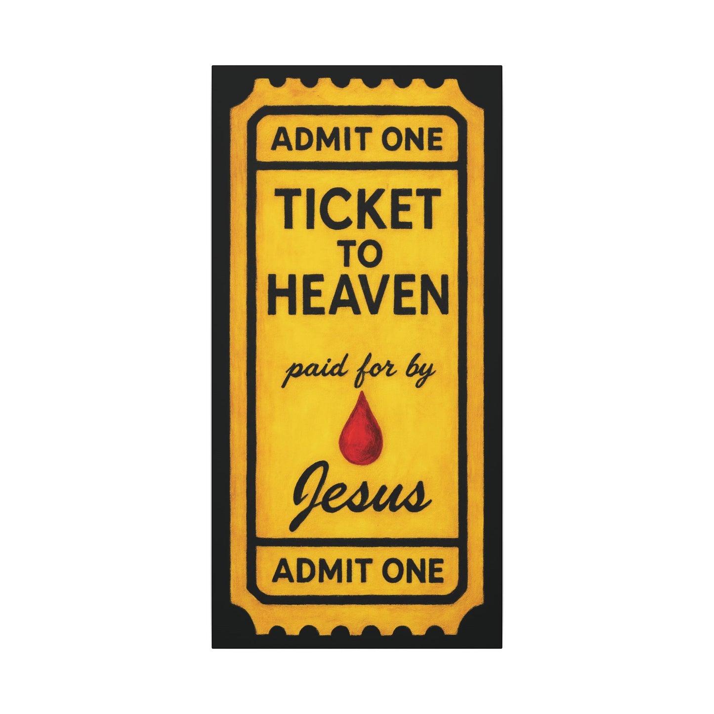 "The Golden Ticket", Matte Canvas Fine Art Print