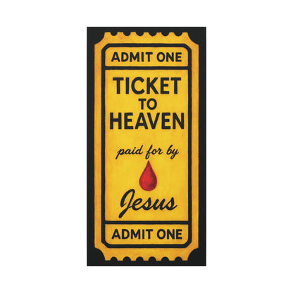 "The Golden Ticket", Matte Canvas Fine Art Print