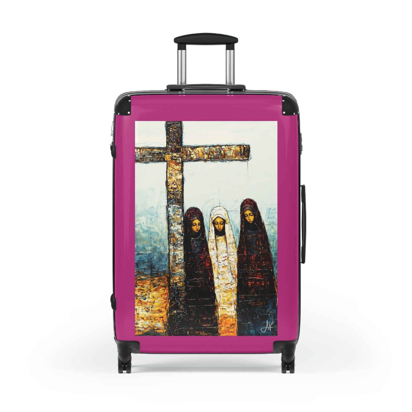 "At-the-Foot of the Cross - John 19:25", Suitcases (Dark Pink)