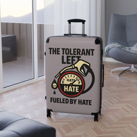 "The Tolerant Left", Suitcase (Walkway Pink Grey)