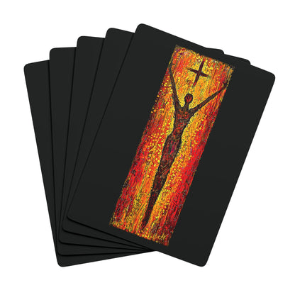 "Walk in Redemption", Christian Fine Art Playing Cards (Void Black)