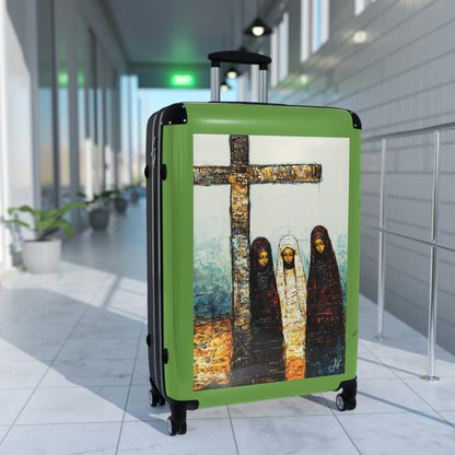 "At-the-Foot of the Cross - John 19:25", Suitcases (Light Green)