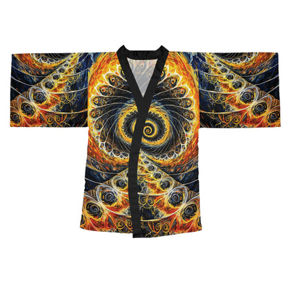 "Beauty of His Design", Long Sleeve Kimono Robe