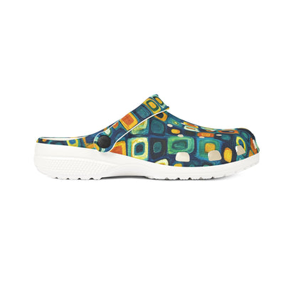 "Soul Mosaic", Foam Rubber Clogs