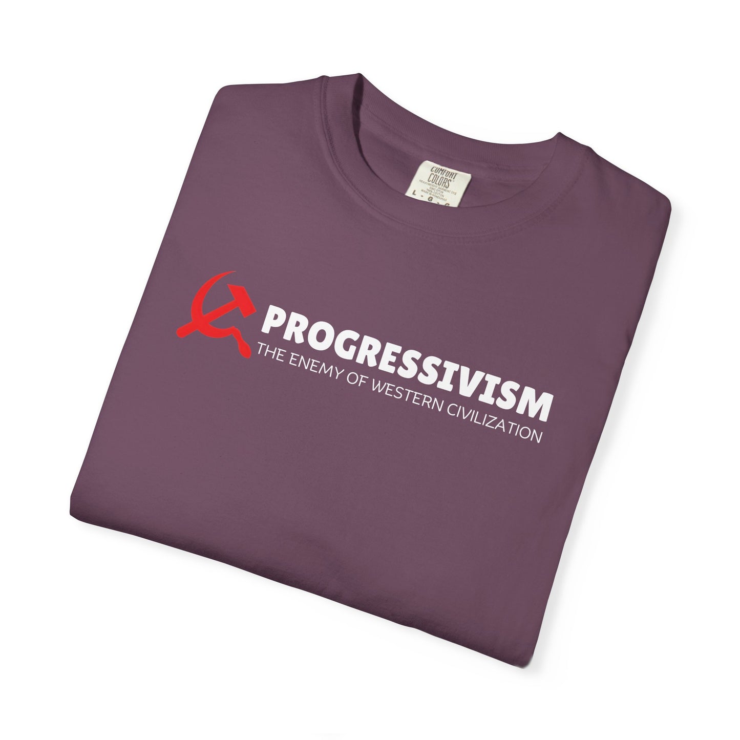 "Progressivism - Enemy of Western Civilization", Unisex T-shirt (Dark Colors)