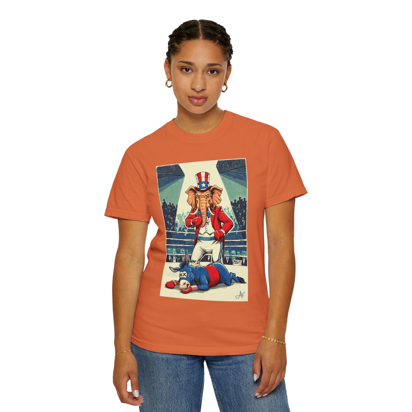 "Brutal Woke Knockout 2024", Unisex T-shirt (Dark Colors)