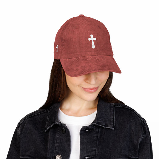 "His Sign", Vintage Corduroy Cap (Embroidery)