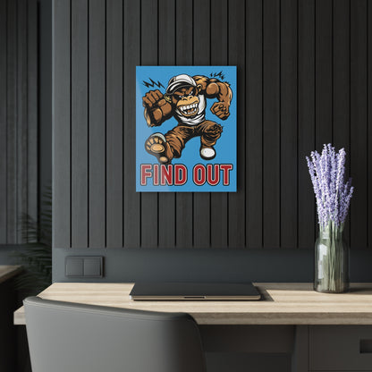 "Find Out", Acrylic Wall Prints (French Cleat Hanging) (Swimmer Blue)