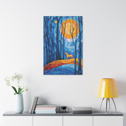 "Bathing in Early Morning's Light", Stretched Classic Canvas Fine Art Print