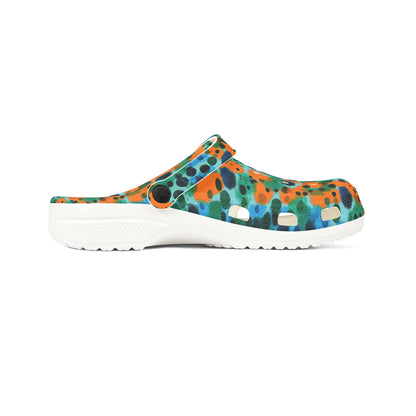 "Midnight Coral", Foam Rubber Clogs