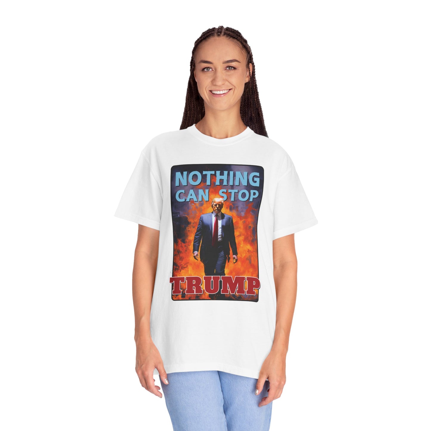 "Nothing Can Stop Trump", Unisex T-shirt (Light Colors)