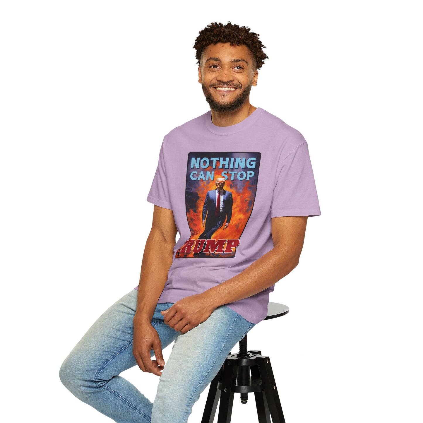 "Nothing Can Stop Trump", Unisex T-shirt (Light Colors)