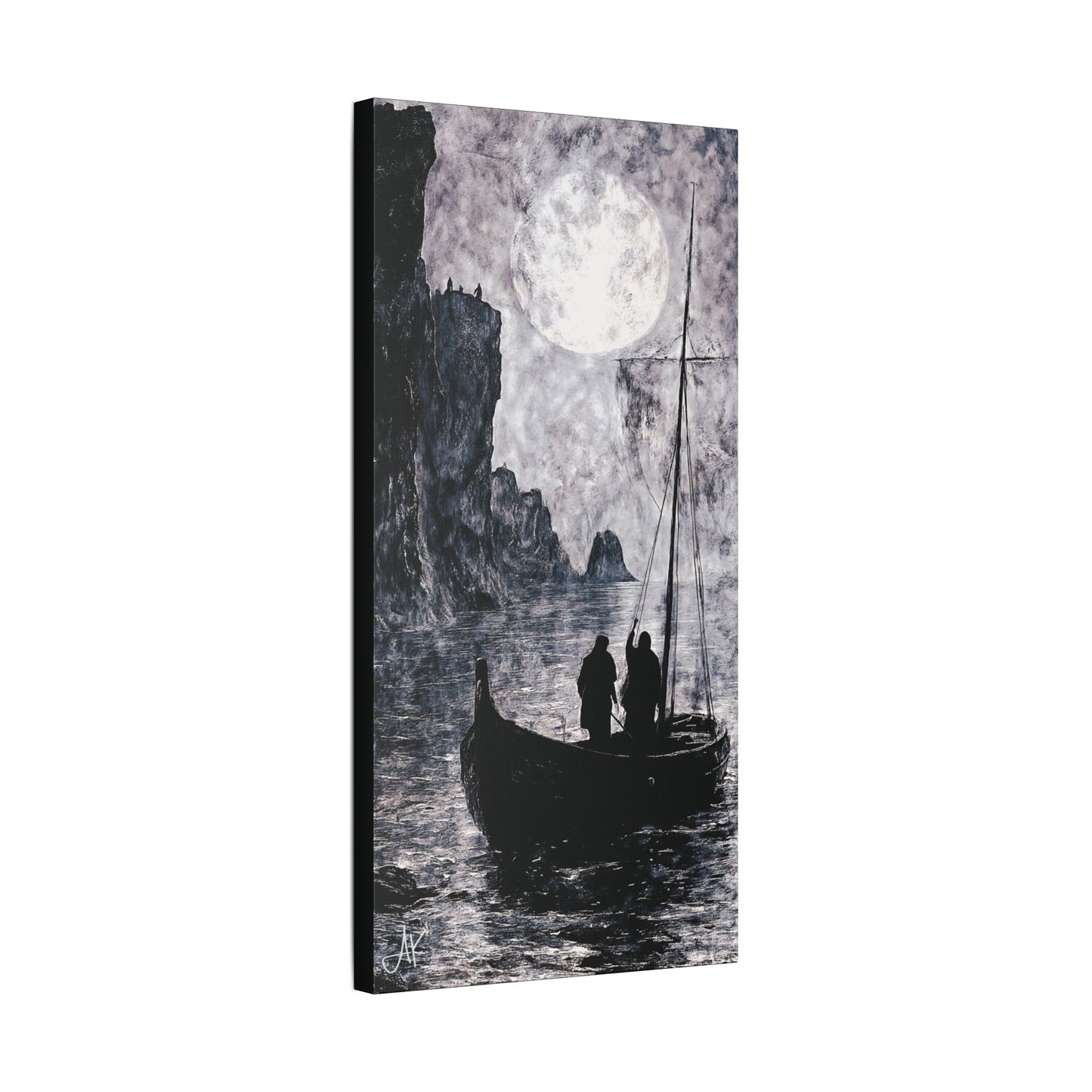 "World's Edge: Clans of the Farthest Shore", Stretched Classic Canvas Fine Art Print
