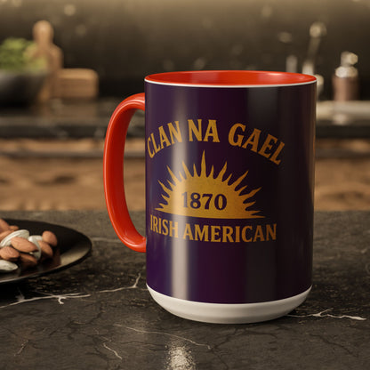 "Clan na Gael - Irish American", Colorful Mugs (11oz, 15oz) (3B0A4F)