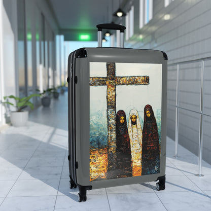 "At-the-Foot of the Cross - John 19:25", Suitcases (Dark Grey)