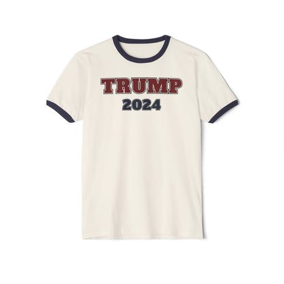 "TRUMP - 2024", Unisex Cotton Ringer T-Shirt - Historical Collectible