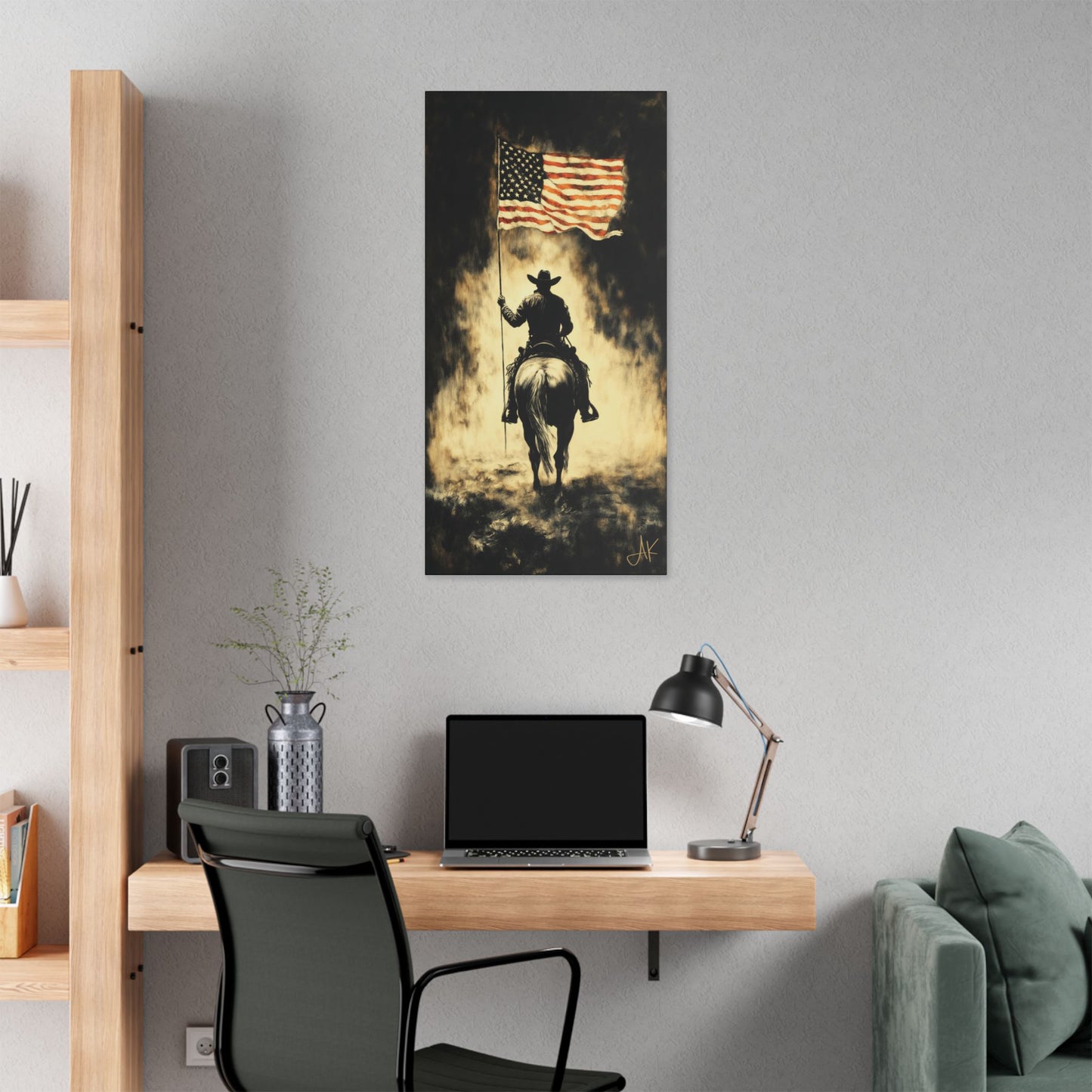 "Holding the Line", Stretched Classic Canvas Fine Art Print