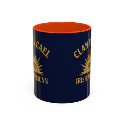 "Clan na Gael - Irish American", Colorful Mugs (11oz, 15oz) (Mariana Blue)