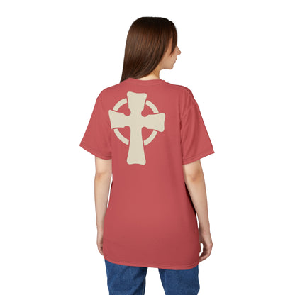 "Retro Jesus", Unisex T-shirt (Faded Cherry)