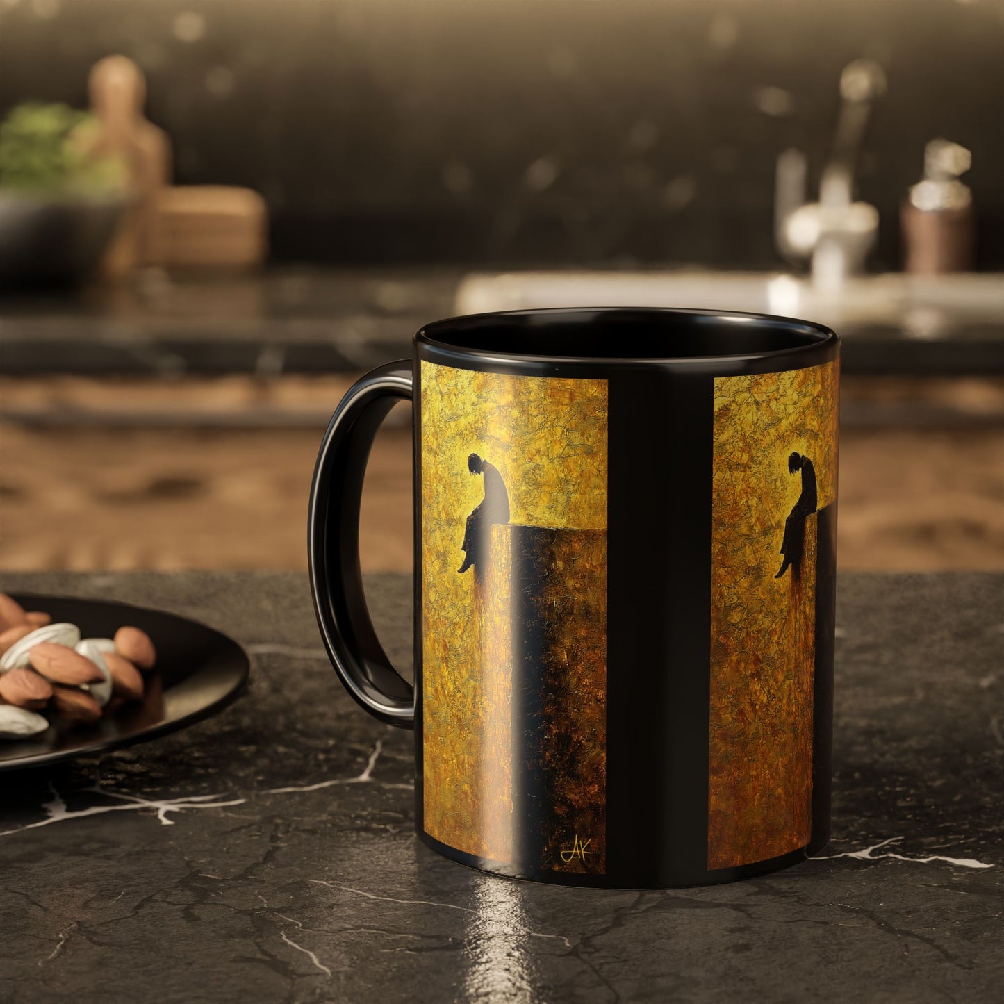 "In Darkest Hour He Is With Me", Colorful Mugs (11oz, 15oz)