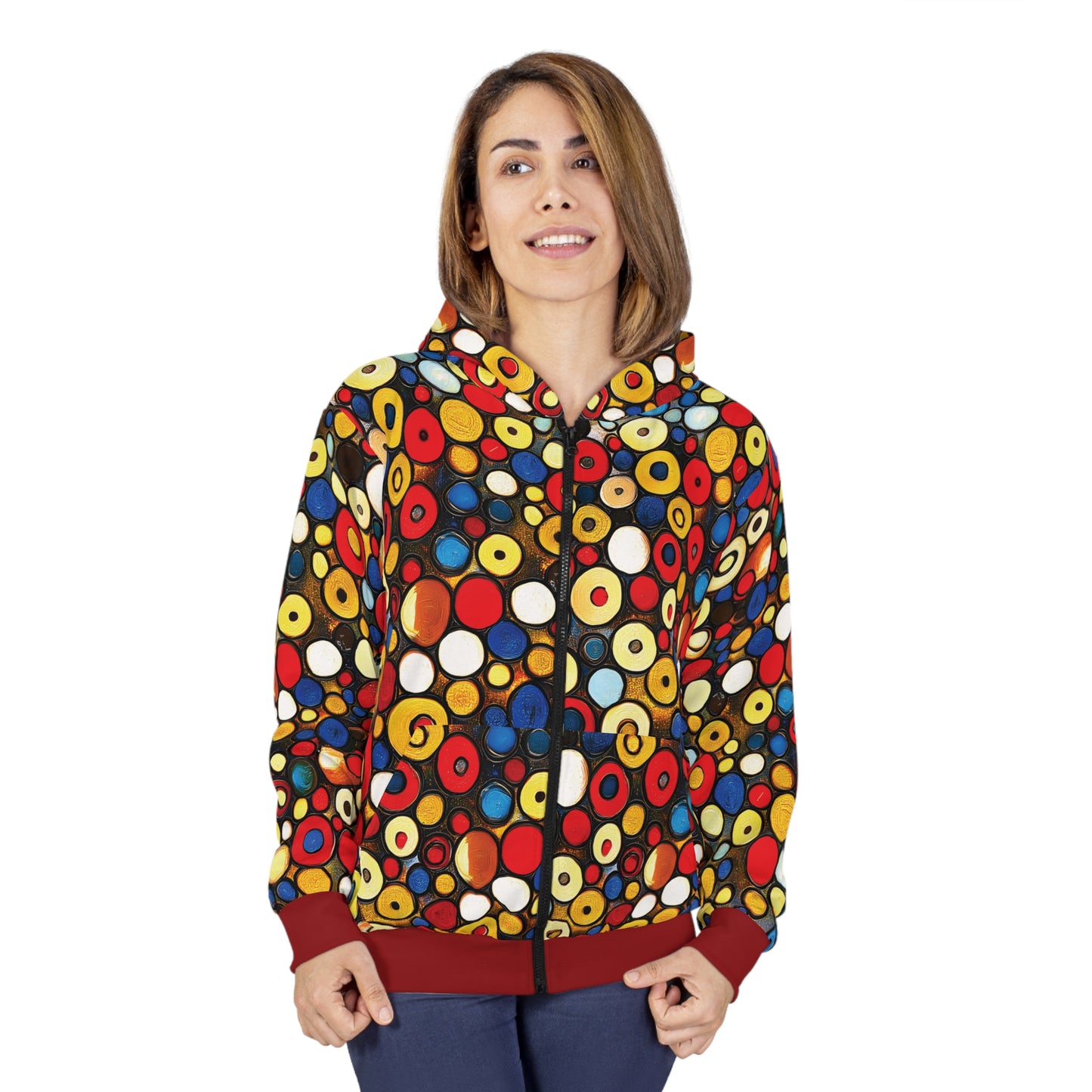 "Bits and Bobs", Unisex Wearable Art Zip Hoodie
