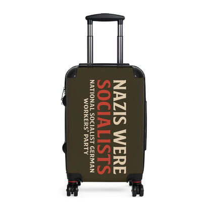 "Nazis were Socialists", Suitcase (Olive Drab Brown)