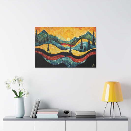 "Vintage Vista", Stretched Classic Canvas Fine Art Print