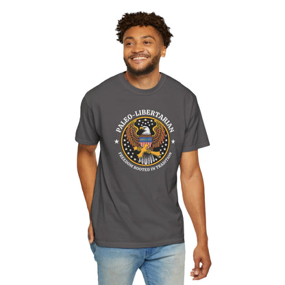 "Paleo-Libertarian" #01, Unisex T-shirt (Dark Colors)
