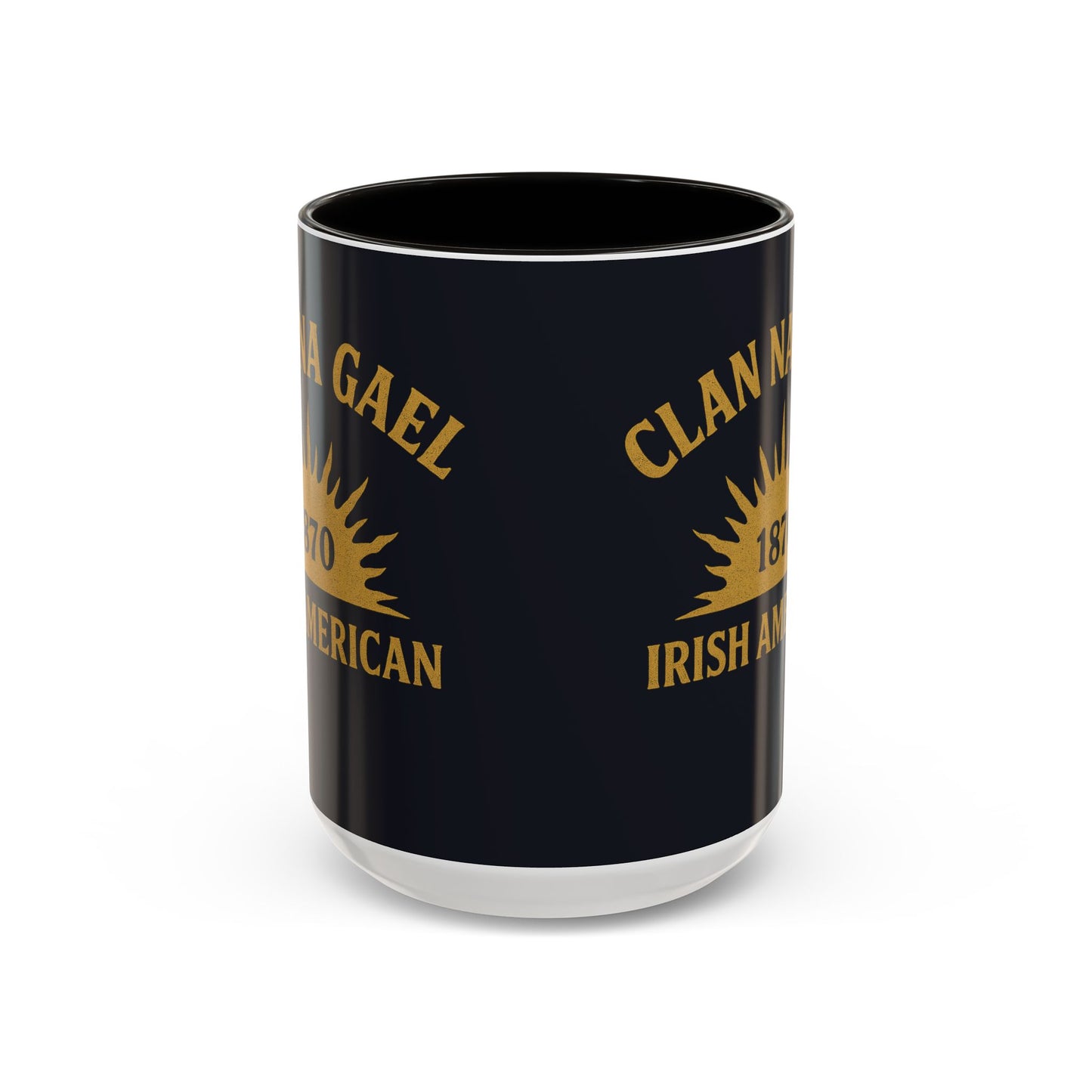 "Clan na Gael - Irish American", Colorful Mugs (11oz, 15oz) (Black Denim)