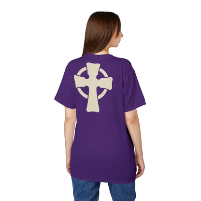 "Retro Jesus", Unisex T-shirt (Spanish Violet)