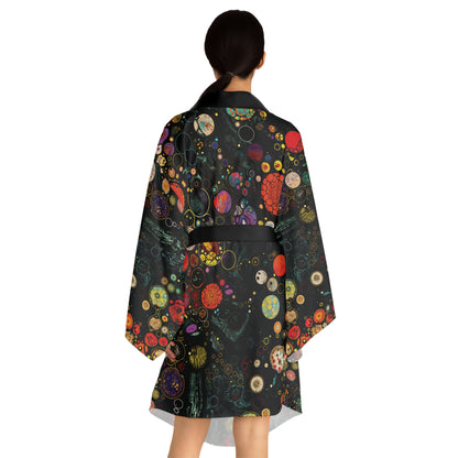 "Divine Riddle", Long Sleeve Kimono Robe