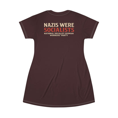 "Nazis were Socialists", T-Shirt Dress (Mama Africa)