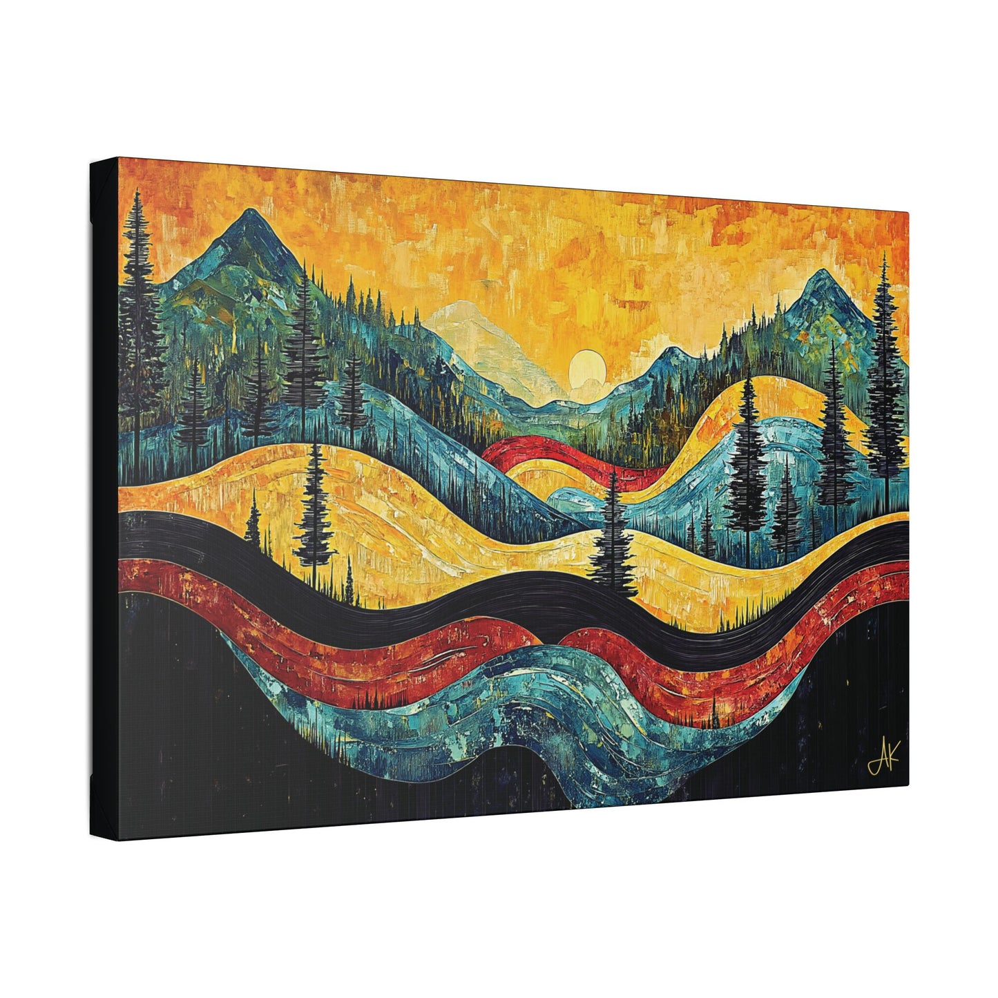 "Vintage Vista", Stretched Classic Canvas Fine Art Print