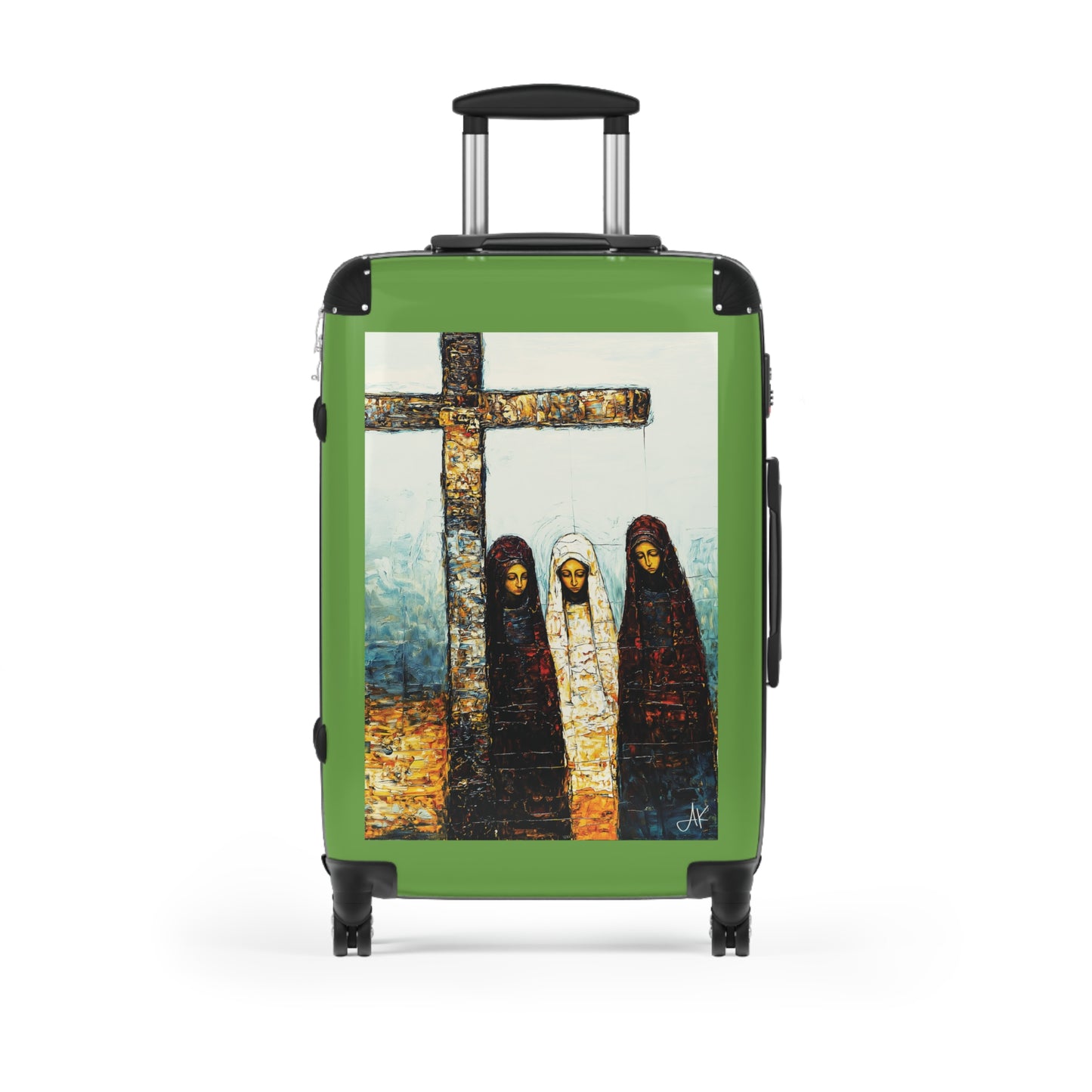 "At-the-Foot of the Cross - John 19:25", Suitcases (Light Green)