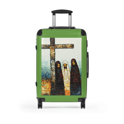 "At-the-Foot of the Cross - John 19:25", Suitcases (Light Green)