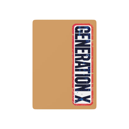 "Generation X", Retro Playing Cards (Camel Brown)