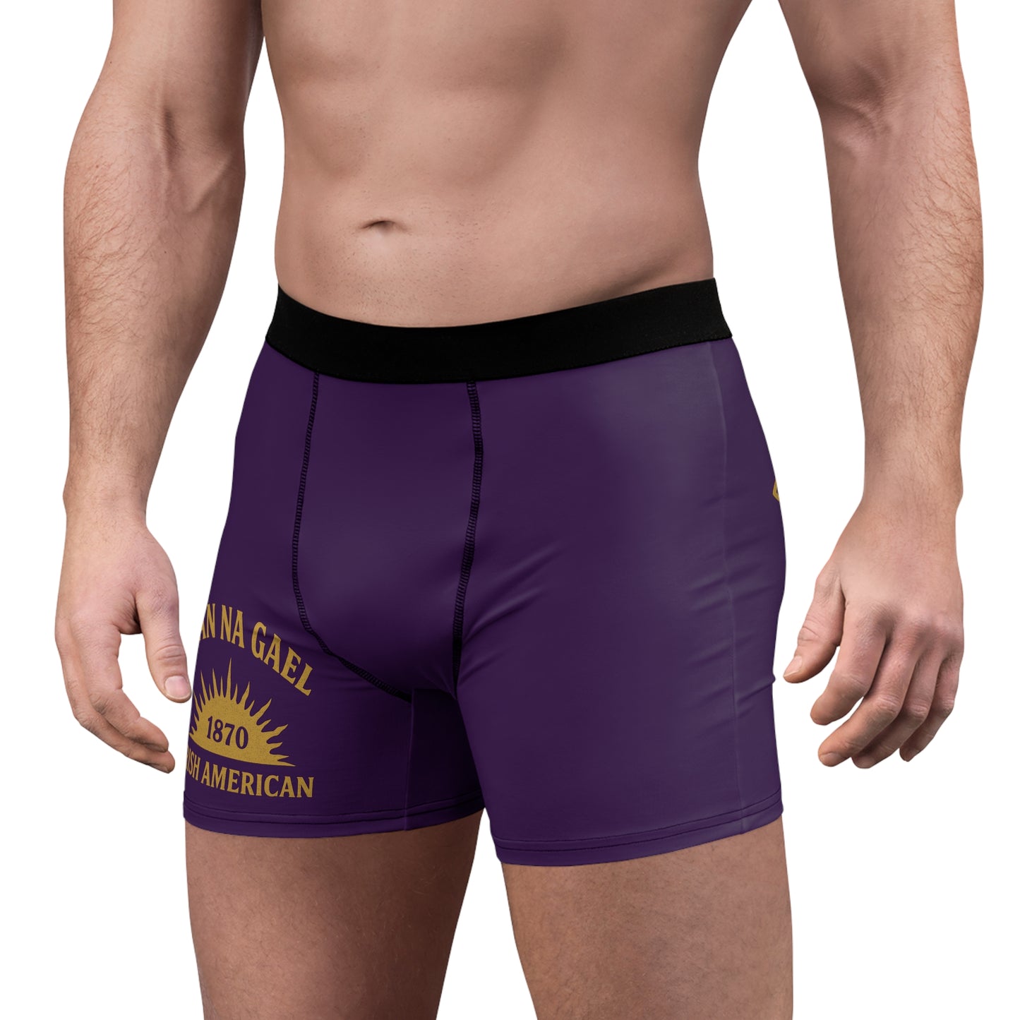 "Clan na Gael - Irish American", Men's Boxer Briefs (Beaker People)