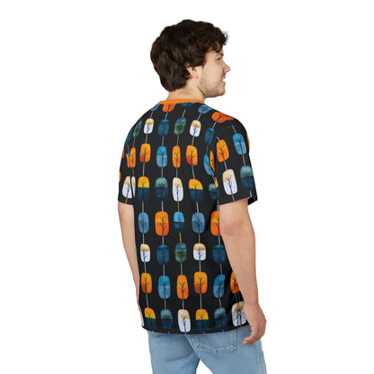 "Skyroot Grove", Unisex Tee (Bold Orange Collar)