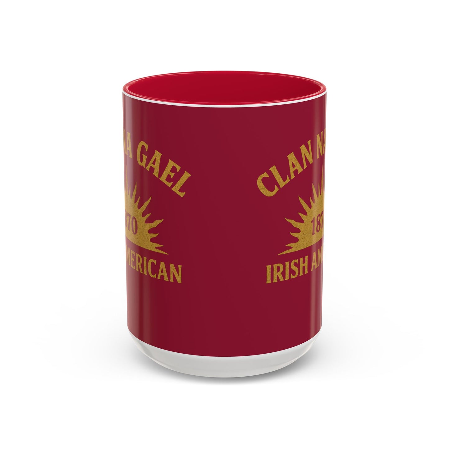 "Clan na Gael - Irish American", Colorful Mugs (11oz, 15oz) (Fénechas Red)