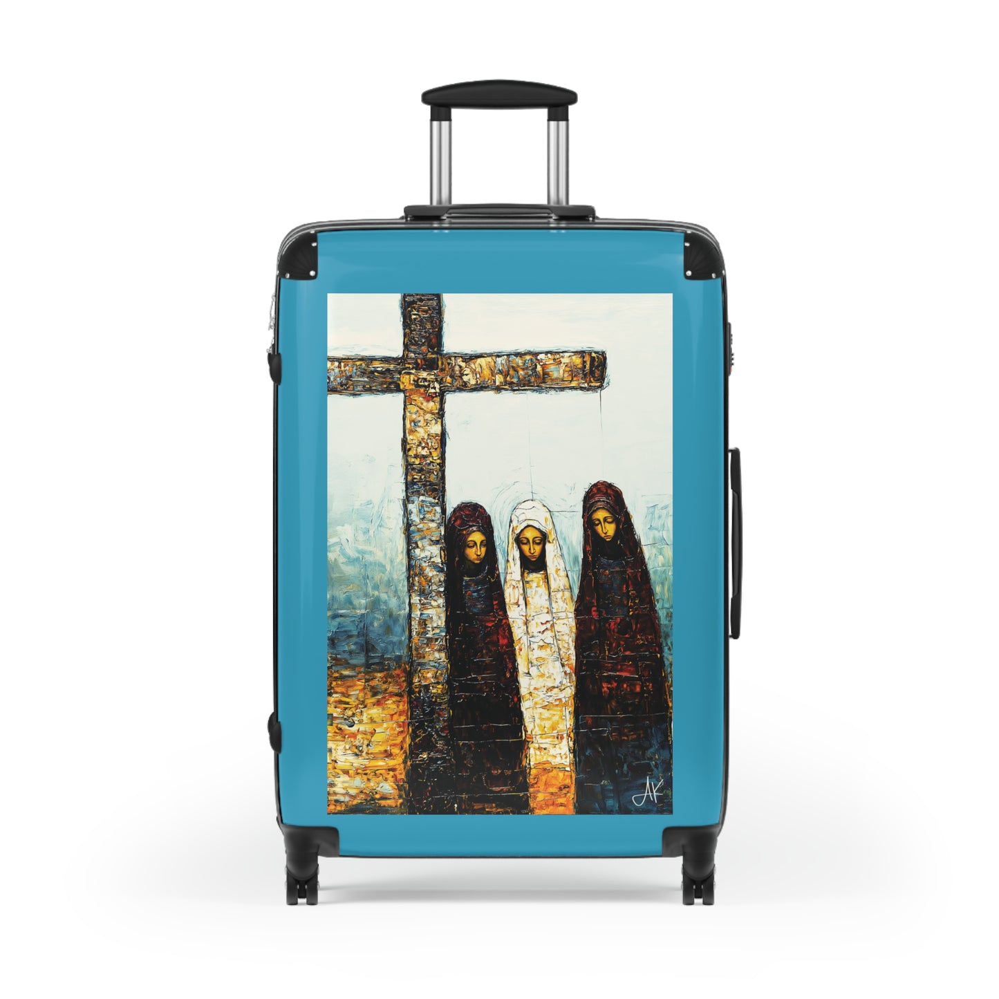 "At-the-Foot of the Cross - John 19:25", Suitcases (Turquoise)
