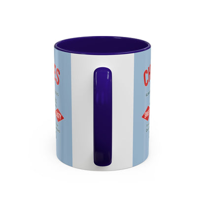 "Delicious Cherries", Colorful Mugs (11oz, 15oz) (Retro Sky)