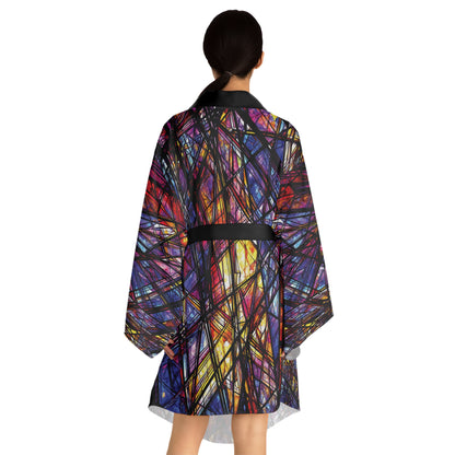 "Cathedral Colors", Long Sleeve Kimono Robe