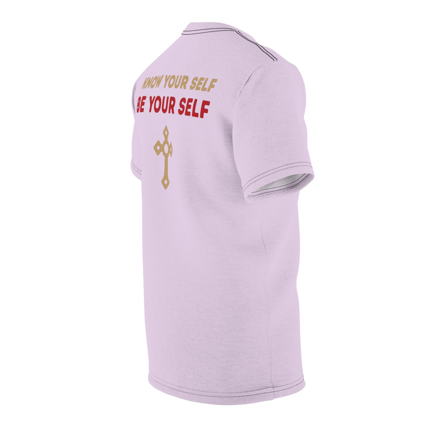 "Know Your Self", Unisex T-shirt (Floridian Blush)