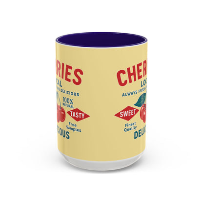 "Delicious Cherries", Colorful Mugs (11oz, 15oz) (Sanctum Veil)