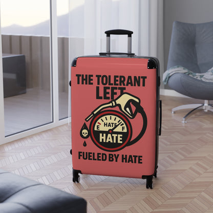 "The Tolerant Left", Suitcase (Faded Cherry)